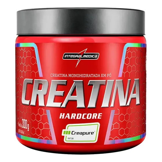 Creatina Hardcore 100% Selo Creapure 300g - Integralmédica