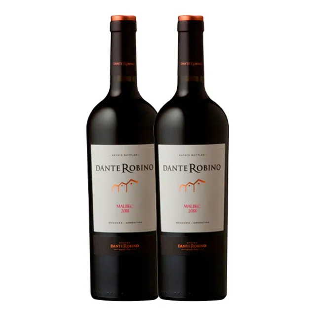 Vinos Dante Robino Malbec 750 Ml X2