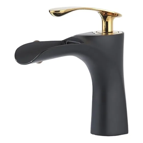 Grifo Lavabo Baño Cascada Mezclador Monomando Agua Caliente