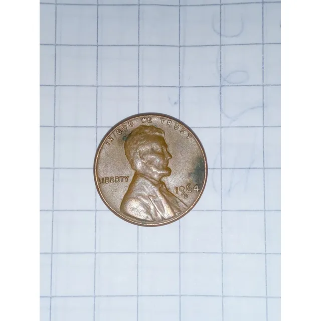 One Cent Lincoln 1964-d Us$ , Moneda De 3,11 Grs.