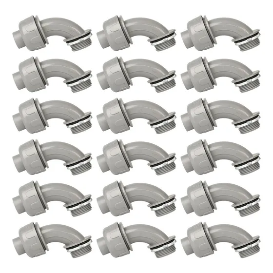 Conector Hermético Líquido 1 Pulgada Npt 90 Grados Pvc
