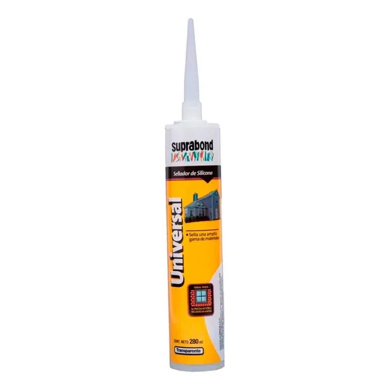 Sellador Silicona Suprabond 280ml Transparente