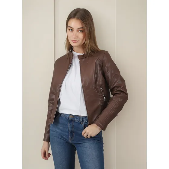 Campera Premium Houston Ecocuero C/ Bolsillos Gu78301