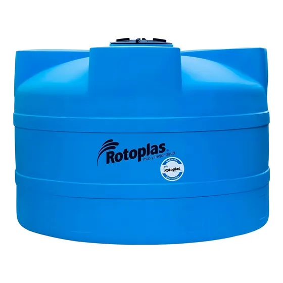 Tanque de agua Rotoplas Básica Cisterna bicapa vertical polietileno 5000L azul de 1.33 m x 2.38 m