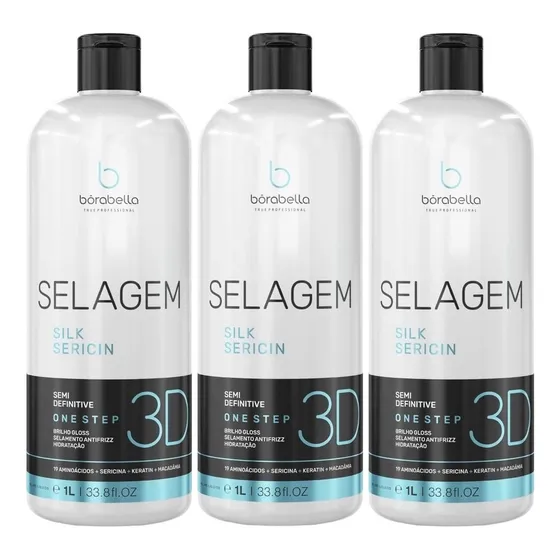 Combo 03 Selagem Orgânica Borabela0%formol 1000ml