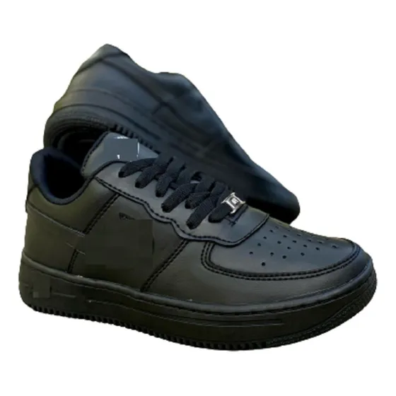 Calzado Zapato Escolar Cosido Unisex Para Niño Y Niña 