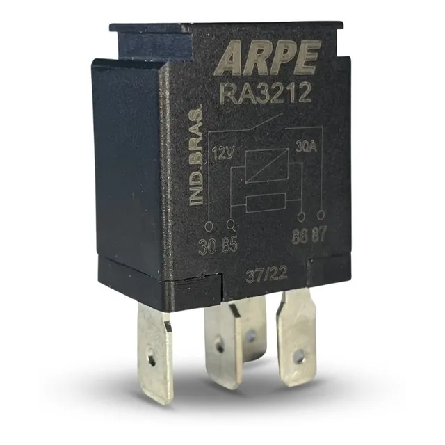 Relé Auxiliar Mini 12v 30a 4 Terminais Fiat Gm Mitsubishi