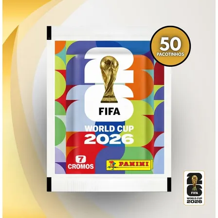 Kit 350 Figurinhas Do Álbum Copa Do Mundo 2026- 50 Envelopes