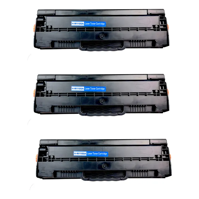 Kit 3 Cartucho Toner Compatible W1105 105a 137fnw Con Chip Negro