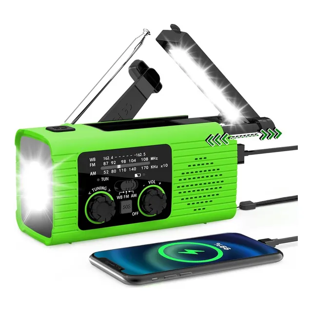 Radio De Clima De Emergencia Noaa/am/fm,con 2000 Mah Energy