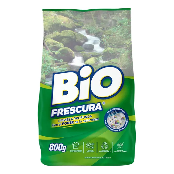 Detergente Bio Frescura En Polvo Bosque Nativo 800g