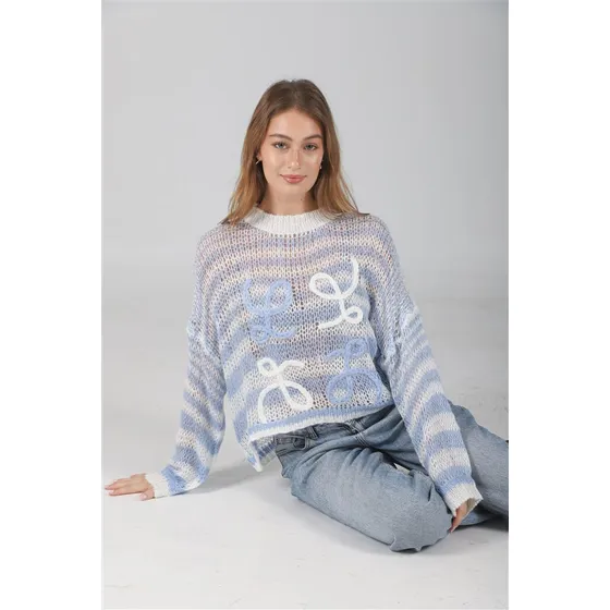 Sweater Premium Renata Tejido Ancho Gul681 Arizona
