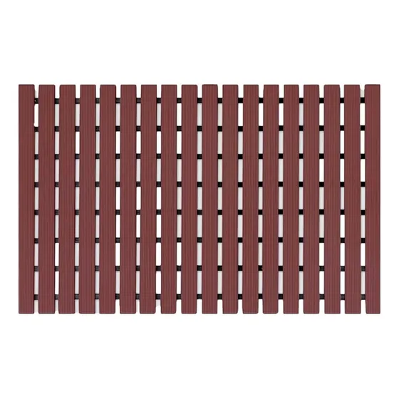 Mat Piso Pvc Spa Y Zonas Húmedas 91 Cm X 13 Mts Café Qrubber