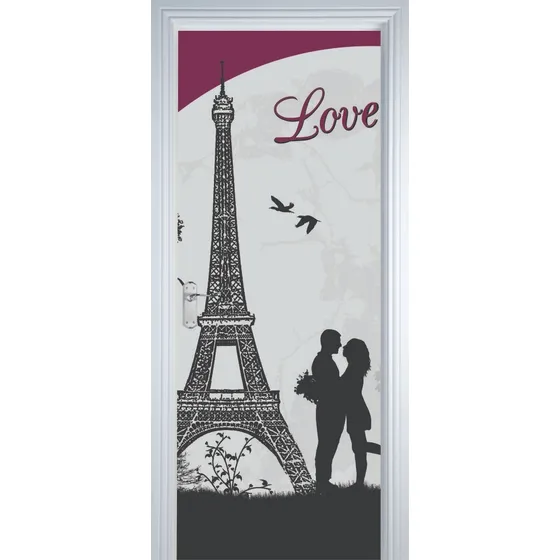 Adesivo De Para Porta Casal 1 Com Nome Personalizado