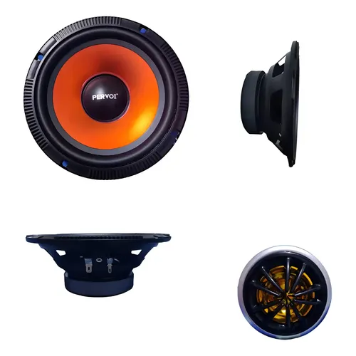 Parlante Auto Gran Potencia 4 Pulgadas Tweetter 450w Color Negro