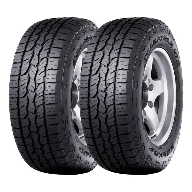 Kit 2 Pneus Dunlop Aro 15 205/60r15 Grandtrek At-5 91h
