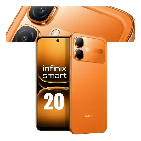 Smartphone Infinix Smart 20 128gb 4gb Ram Dual Sim Tela 6.78 - Laranja