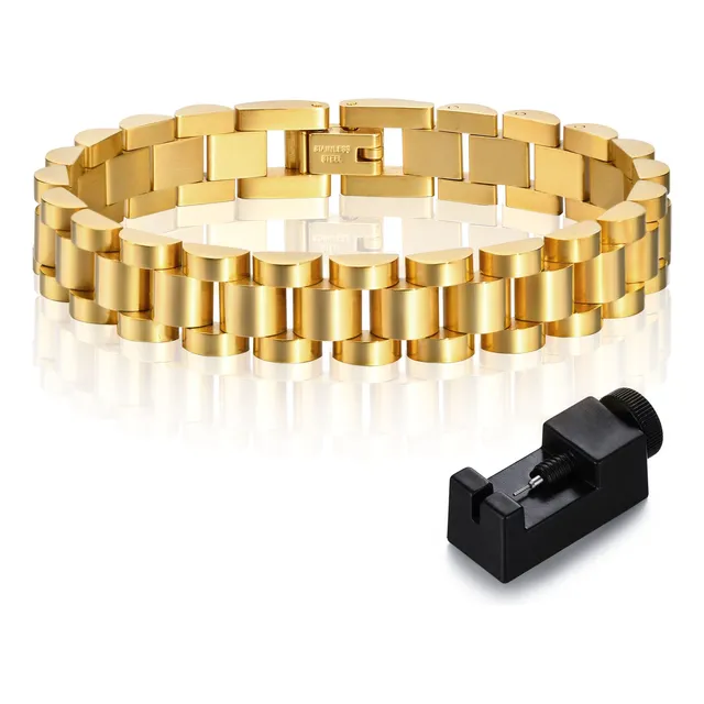 Mprainbow Pulsera De Enlace De Oro Para Mujeres - 7  Tvdpm
