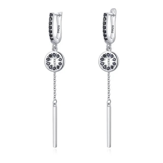 Aretes Colgantes Largos Para Mujer En Plata 925