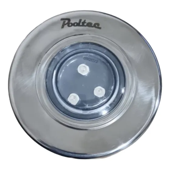 Refletor Steel Super Led 3 Inox - Plug 1/2 - Rgb - Cabo 2 Mt