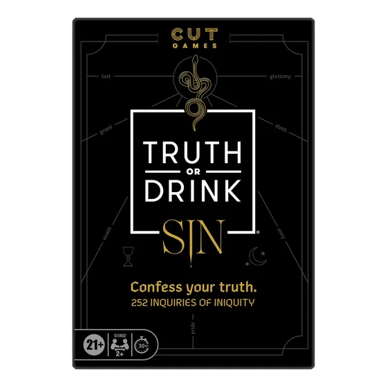 Juego De Fiesta Truth Or Drink: Sin Edition Cut Más De 250 P