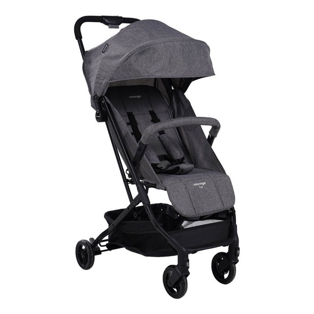 Carrinho De Bebê Yupi Cinza Mescla - Voyage Preto Carrinho De Bebê Yupi Cinza Mescla - Voyage Preto