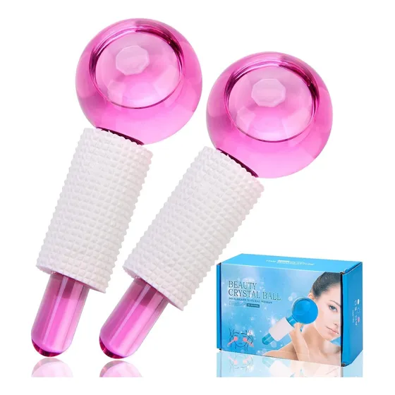 Esferas De Cristal Para Masajes Faciales, Par. Tienda Física
