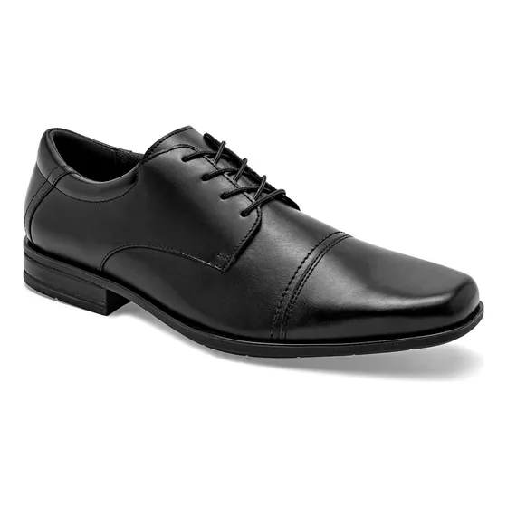 Zapato De Vestir Hombre Flexi 90725 Color Negro En Piel D9
