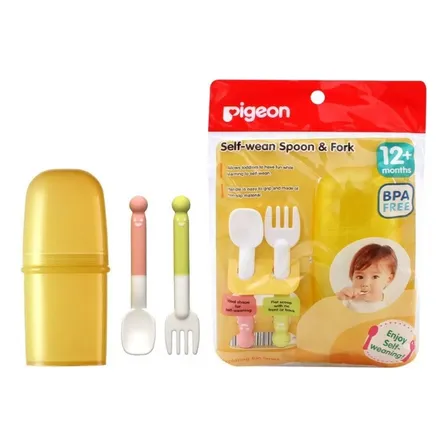 Set Cuchara Y Tenedor Paso 2 Pigeon + Estuche