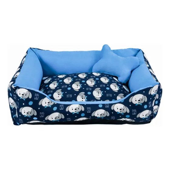 Cama Para Cachorro Fechada Com Ziper Fundo Impermeável