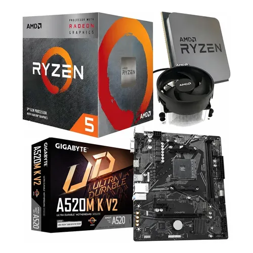 Ryzen7 5700X+ASUS A520M-Kセット品 Combo Actualización Ryzen 7 5700g Con Video + Asus A520m K Color