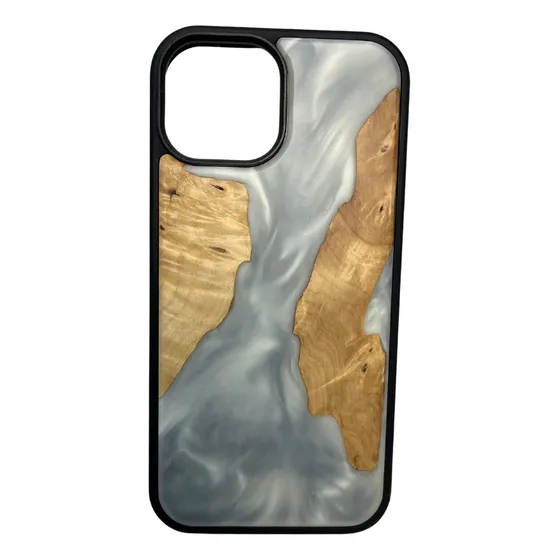 Case Madera Y Resina Para iPhone 13 Estuche Freecell