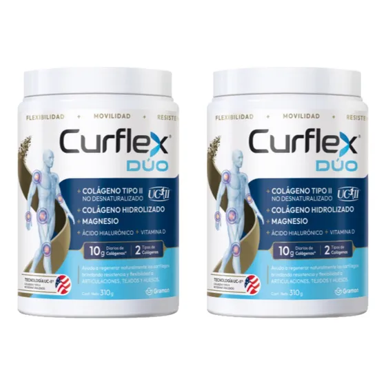 Combo X2 Curflex Duo Colageno Magnesio X 310g