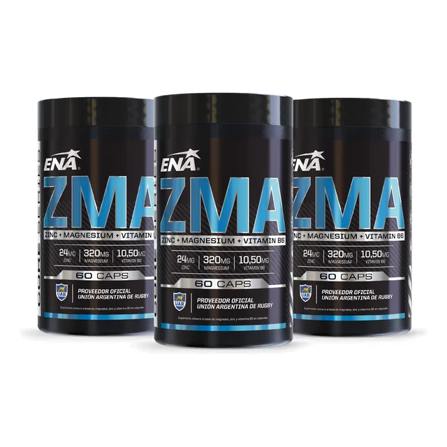 Zma Ena Zinc Magnesio Vitamina B6 Pack X 3