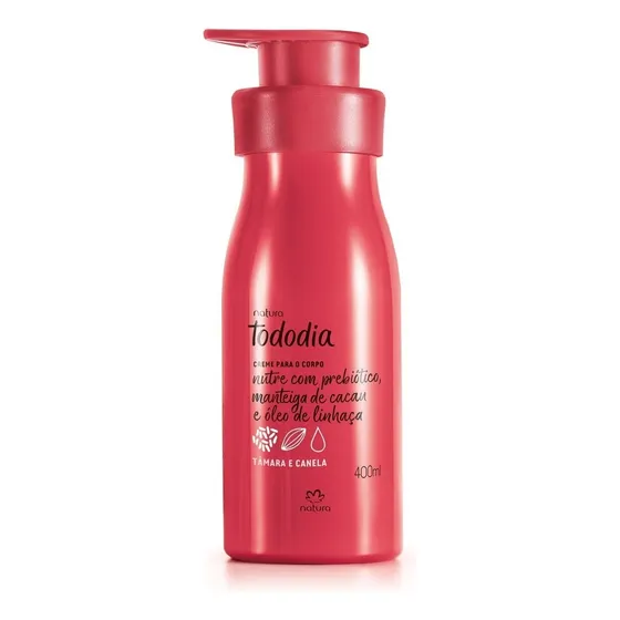 Crema Hidratante Corporal Natura Tododia - 400ml Fragancias Tipo De Envase Pote Fragancia Dátil Y Canela