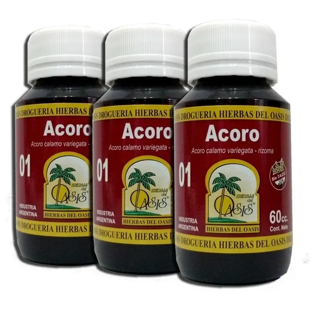Tintura Madre De Acoro Reduce Deseo De Fumar Pack X 3 Unid