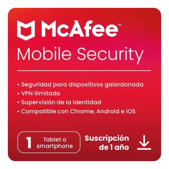 Mcafee® Mobile Security 1 Android® 1 Año