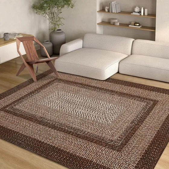 Alfombra Lavable 1.5 X 2.1 Metros Estilo Bohemio Moderna