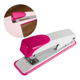 Grampeador Papel Profissional Metal Escritório Cor Rosa Grampeador Papel Profissional Metal Escritório Cor Rosa