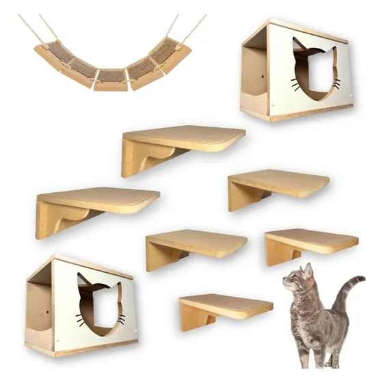 Playground Para Gatos Montado De Fácil Instalação Premium