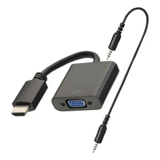 Adaptador Hdmi A Vga Con Audio Activo
