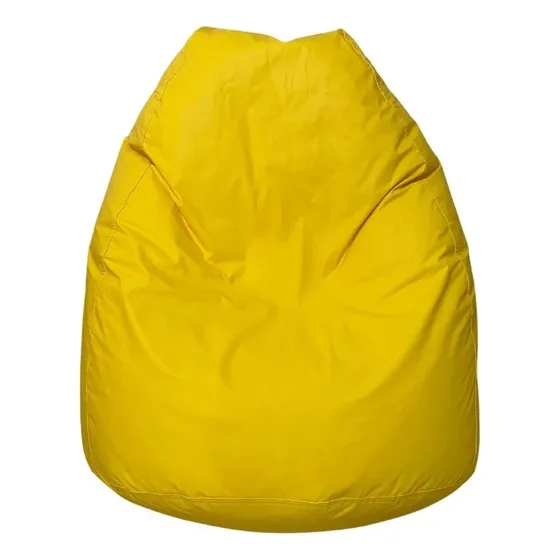 Puff Fofão Pera Maca Cheio Adulto Redondo Com Enchimento Cor Amarelo