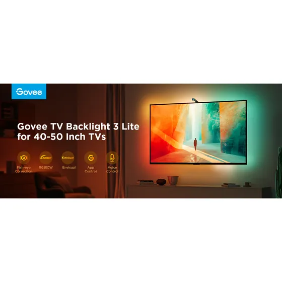 Tira Led Imita El Color De La Tv 40 A 50 Govee 3 Lite Alexa