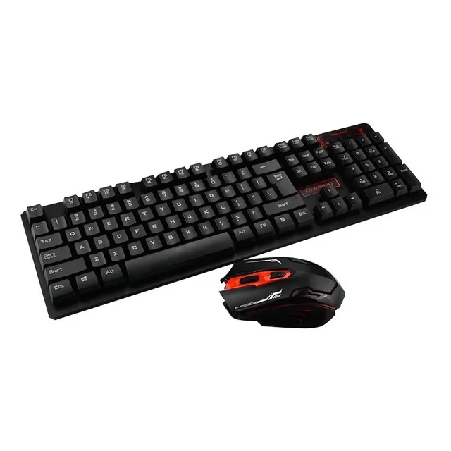 Teclado Y Mouse Gamer Inalámbricos 2.4ghz Bluetooth Hk6500