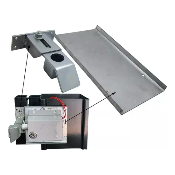 Suporte Base Para Trava De Portão Eletromagnetica Ajustável