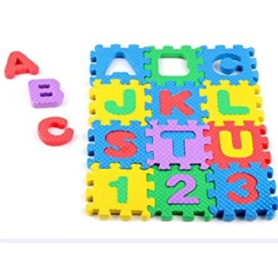 Juego Didactico Foami Pequeño 5x5cmxcuadro  Precio 4paquete 