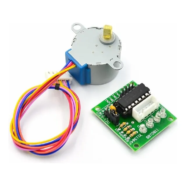 Motor A Pasos 4fases + Driver Uln2003+cable Conector Rye