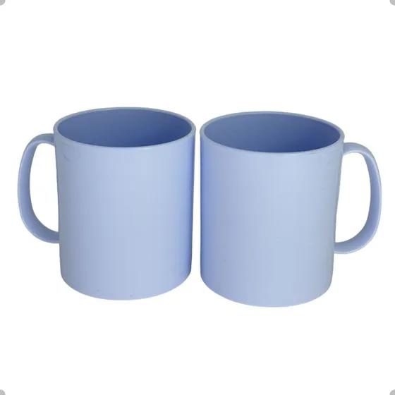 10 Caneca De Polímero P/ Sublimação Branca Aaa 325ml
