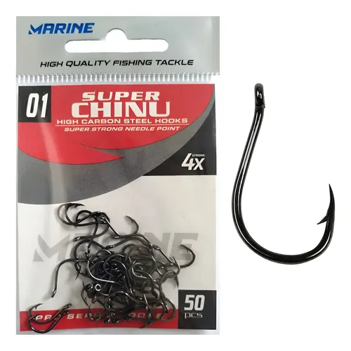 Anzol Maruseigo Nº 6 Black Nickel - Marine Sports - 50 Peças