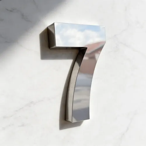 6 Ih Floatin House Numbers For Outsi,morn Metal Address Numb